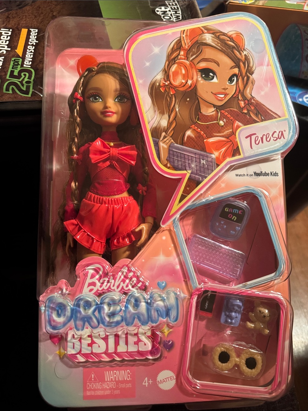 Barbie Teresa Doll in Bright Pink Outfit with Accessories